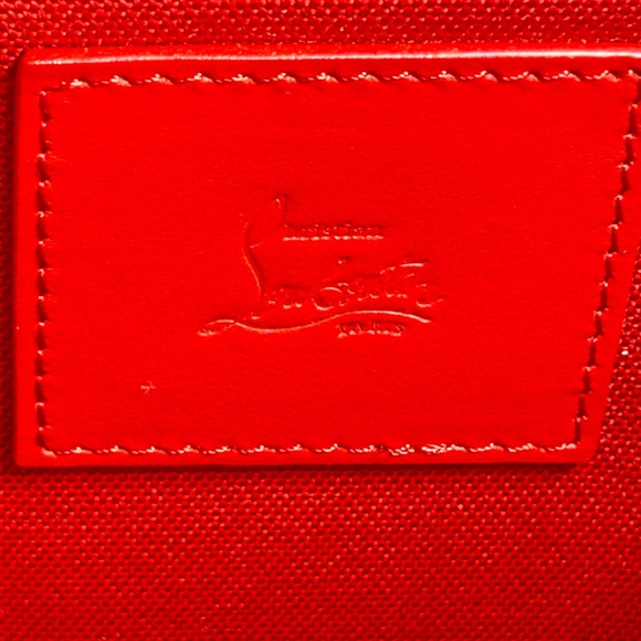 CHRISTIAN LOUBOUTIN BY MY SIDE E/W LARGE TOTE SHOULDER BAG BLACK CL MONOGRAM NEW - Picture 15 of 16